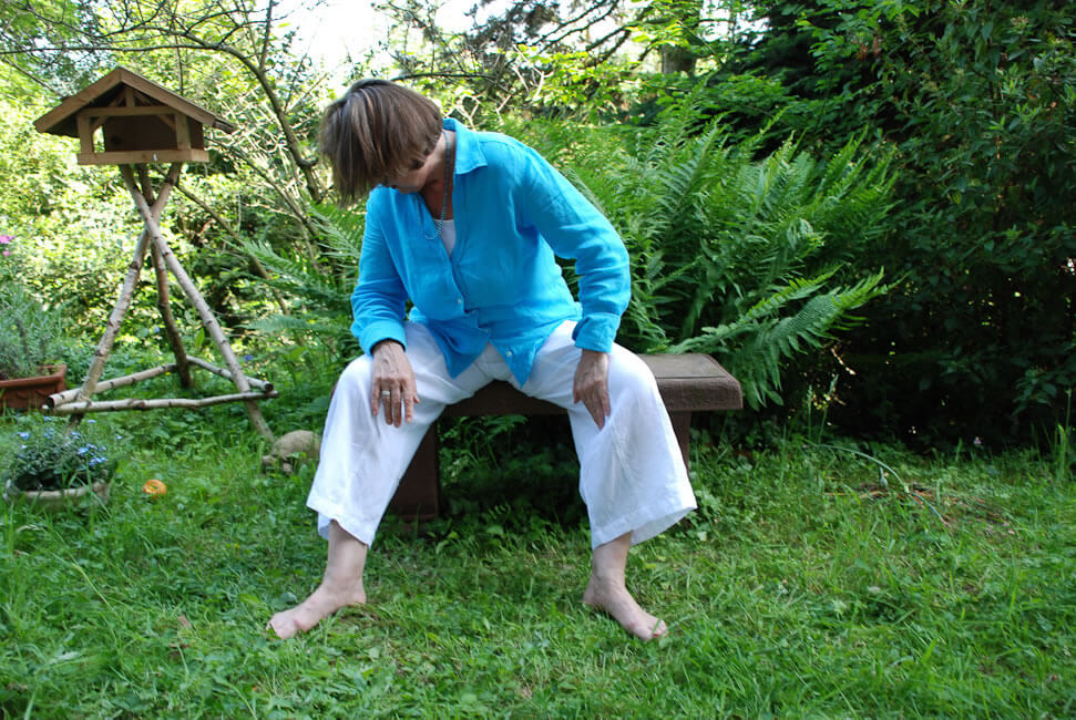 So als wenn ich einem Freund radfahrend auf der Straße nachschauen würde.